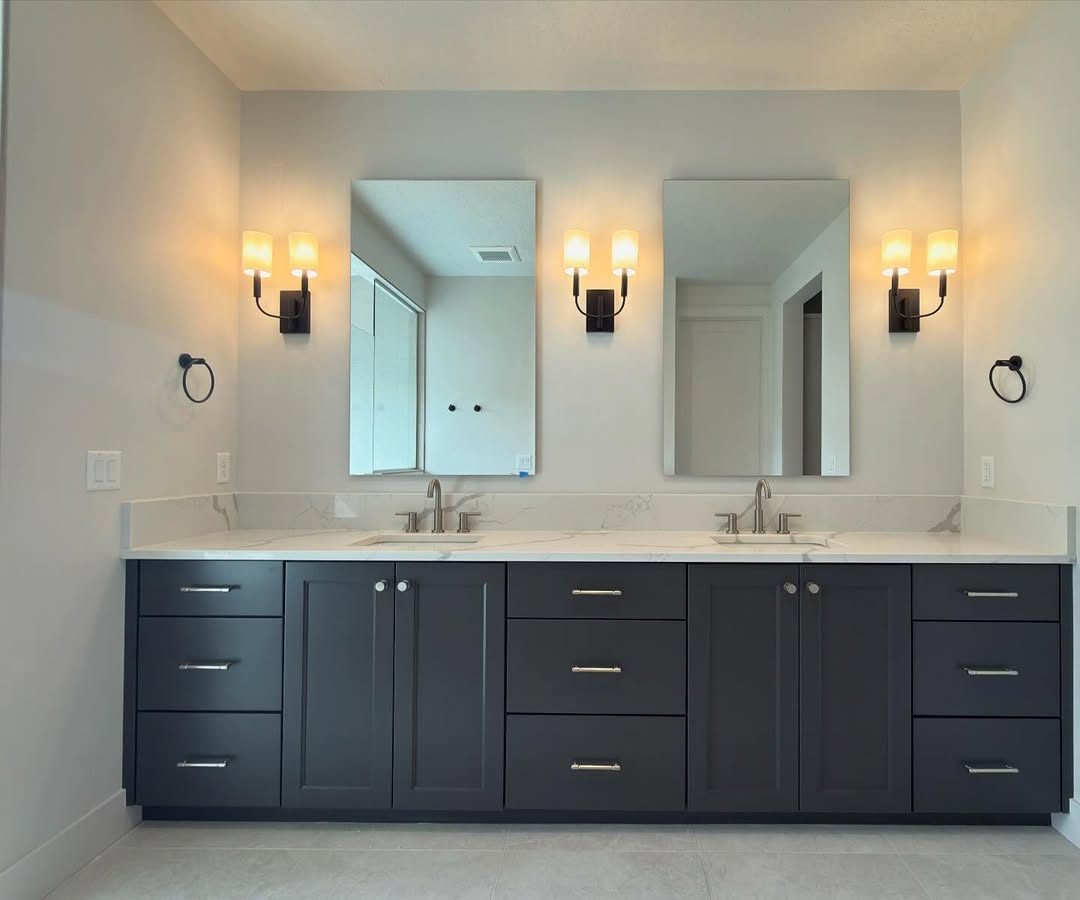 Custom double vanity, Naples FL