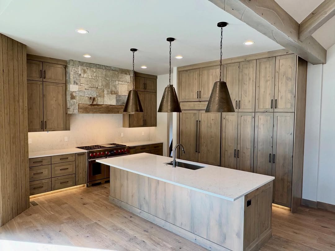 Custom kitchen cabinetry designed by M & M Cabinetry & Design Group, Naples FL